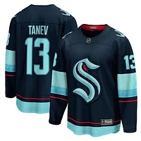 Men's Fanatics Brandon Tanev Navy Seattle Kraken Home Breakaway Player Jersey