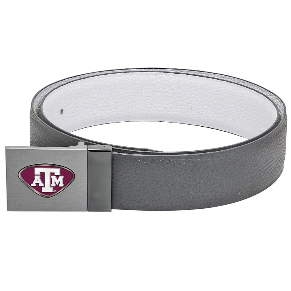 Gray Texas A&M Aggies Reversible Leather Belt