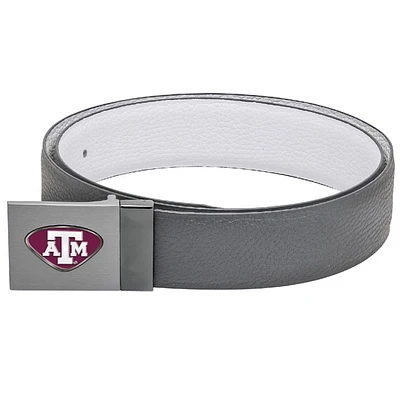 Gray Texas A&M Aggies Reversible Leather Belt