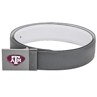Gray Texas A&M Aggies Reversible Leather Belt