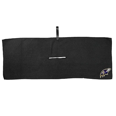 Black Baltimore Ravens 16'' x 40'' Microfiber Golf Towel