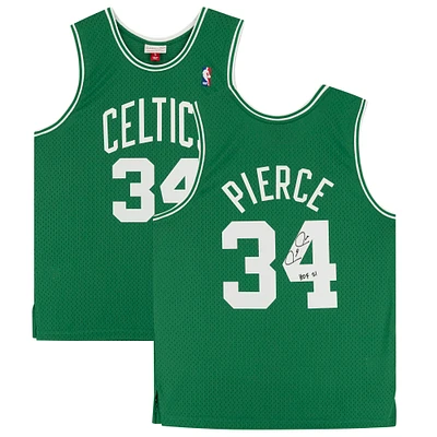 Paul Pierce Boston Celtics Autographed 2007-08 Mitchell & Ness Replica Jersey with "HOF 21" Inscription