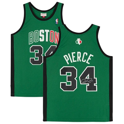 Paul Pierce Boston Celtics Autographed Red and White Alternate Mitchell & Ness Replica Jersey