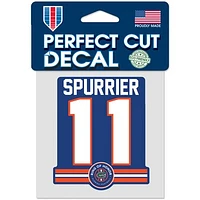 WinCraft Steve Spurrier Florida Gators 4" x 4" Ring of Honor Perfect Cut Decal