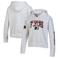 Women's Champion Heathered Gray Philadelphia Flyers Reverse Weave Pullover Hoodie