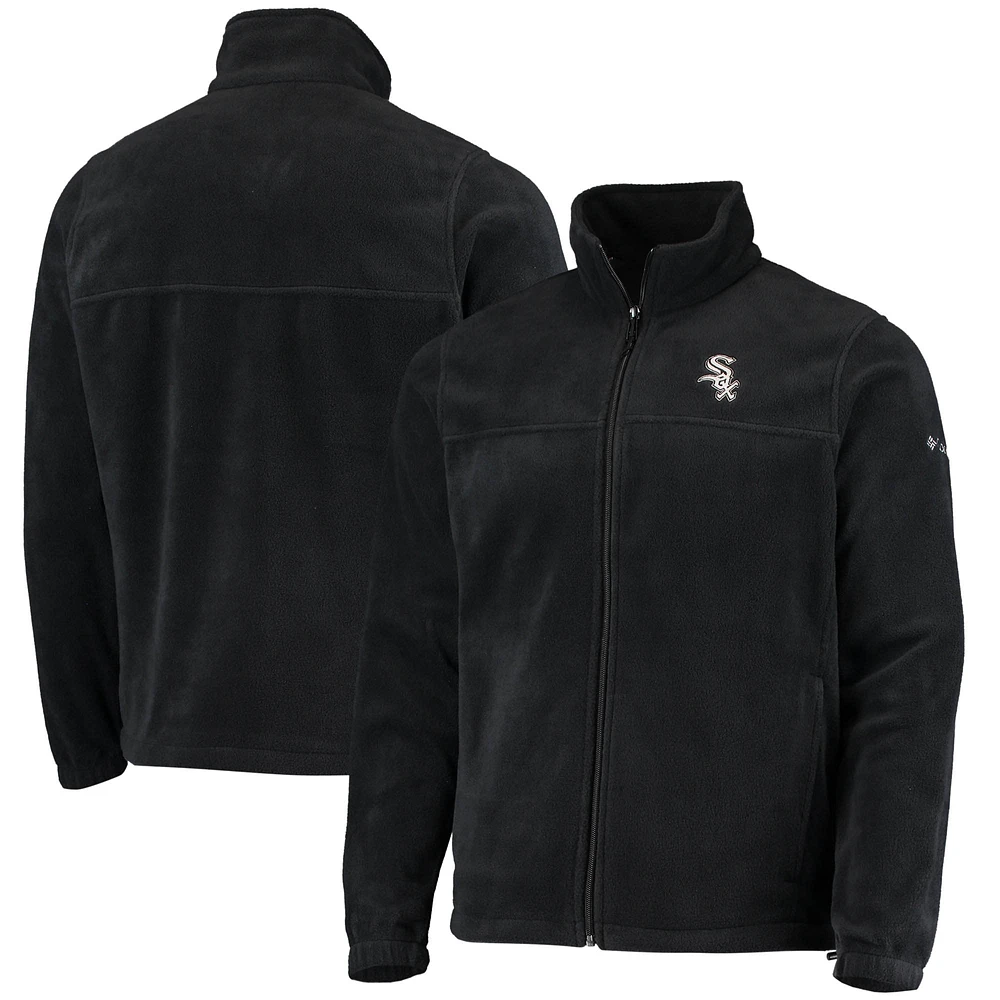 Men's Columbia Black Chicago White Sox Full-Zip Flanker Jacket