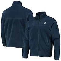 Men's Columbia Navy Detroit Tigers Full-Zip Flanker Jacket