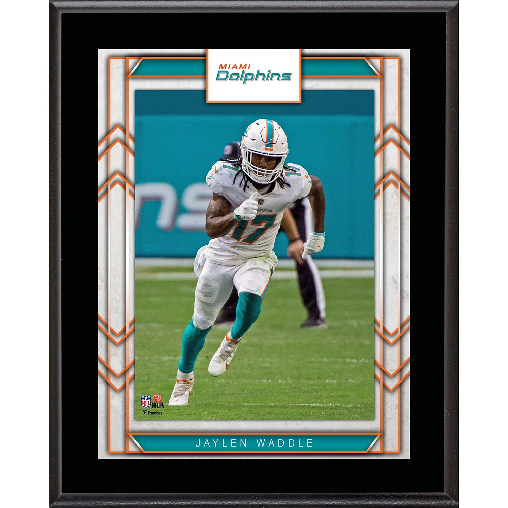 Jaylen Waddle Miami Dolphins 10.5" x 13" Sublimated Player Plaque
