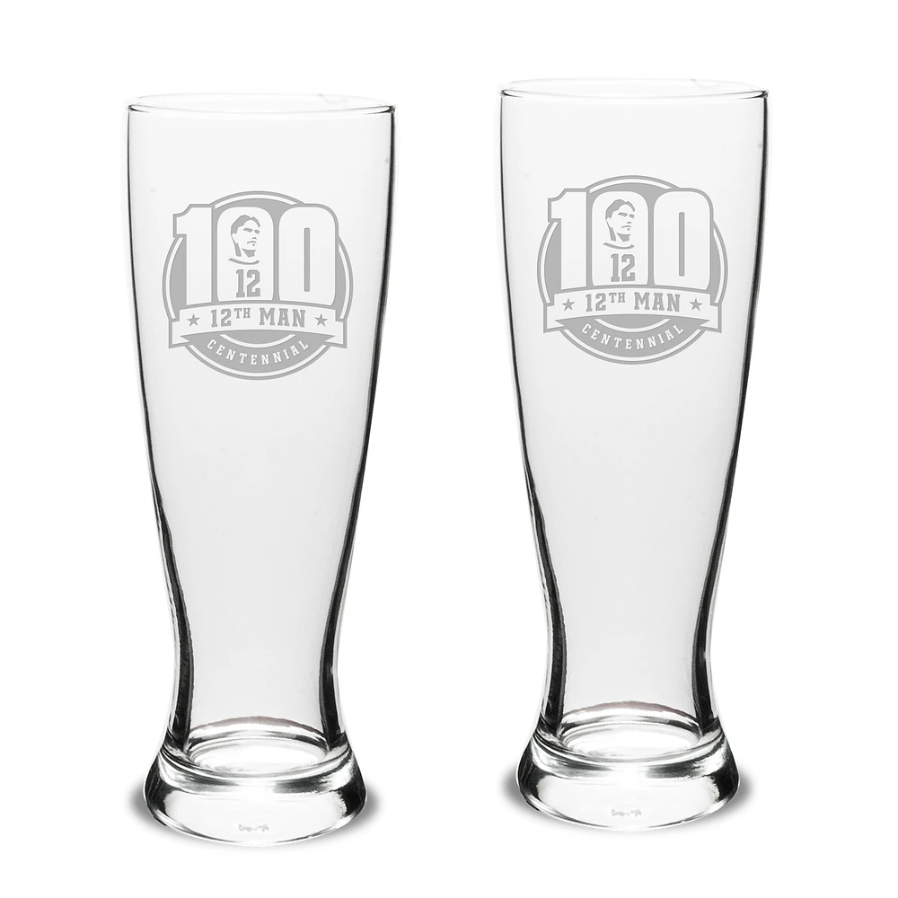 Texas A&M Aggies 12th Man Centennial 2-Piece 23oz. University Pilsner Set