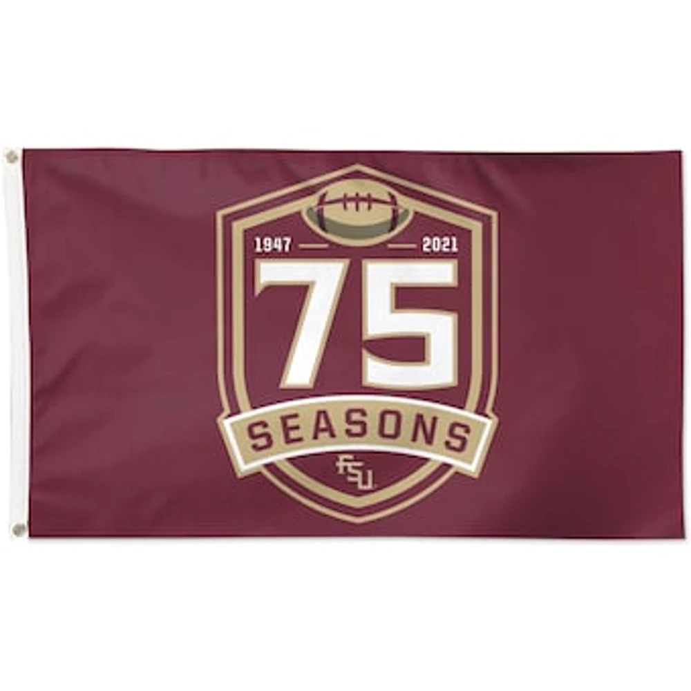 WinCraft Florida State Seminoles 75 Seasons 3' x 5' Single-Sided Flag