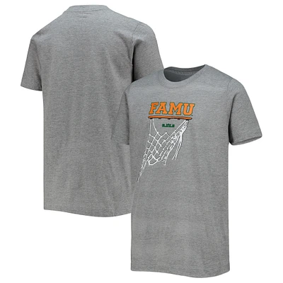 Youth Nike x LeBron James Heathered Gray Florida A&M Rattlers Basketball T-Shirt