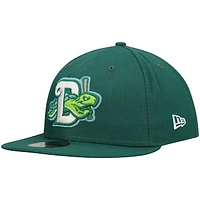 Men's New Era Green Daytona Tortugas Authentic Collection Team Game 59FIFTY Fitted Hat