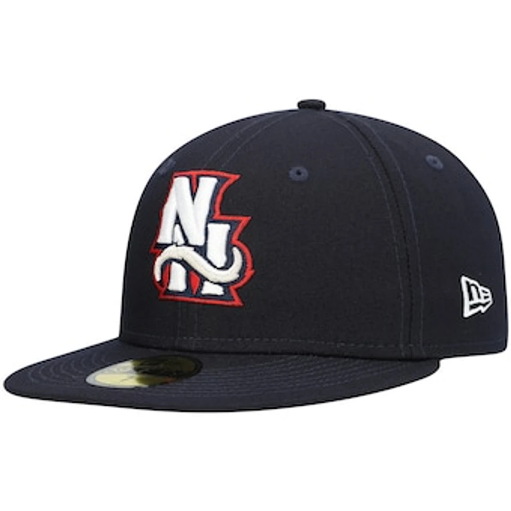 Men's New Era Navy Hampshire Fisher Cats Authentic Collection Team Alternate 59FIFTY Fitted Hat