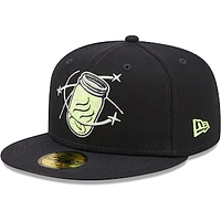 Men's New Era Navy Columbia Fireflies Authentic Collection Team Alternate 59FIFTY Fitted Hat