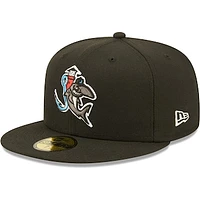 Men's New Era Black Jupiter Hammerheads Authentic Collection Team Home 59FIFTY Fitted Hat