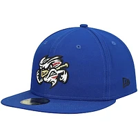 Men's New Era Blue Omaha Storm Chasers Authentic Collection Team Home 59FIFTY Fitted Hat