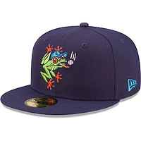 Men's New Era Navy Everett AquaSox Authentic Collection 59FIFTY Fitted Hat