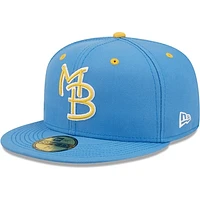 Men's New Era Royal Myrtle Beach Pelicans Authentic Collection Team Home 59FIFTY Fitted Hat