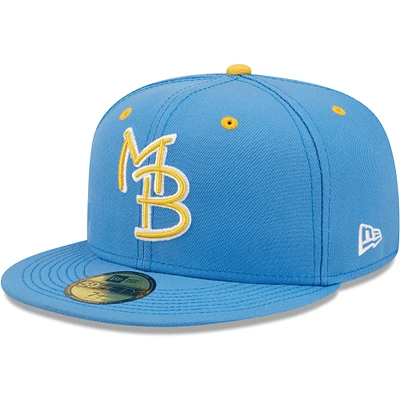 Men's New Era Royal Myrtle Beach Pelicans Authentic Collection Team Home 59FIFTY Fitted Hat