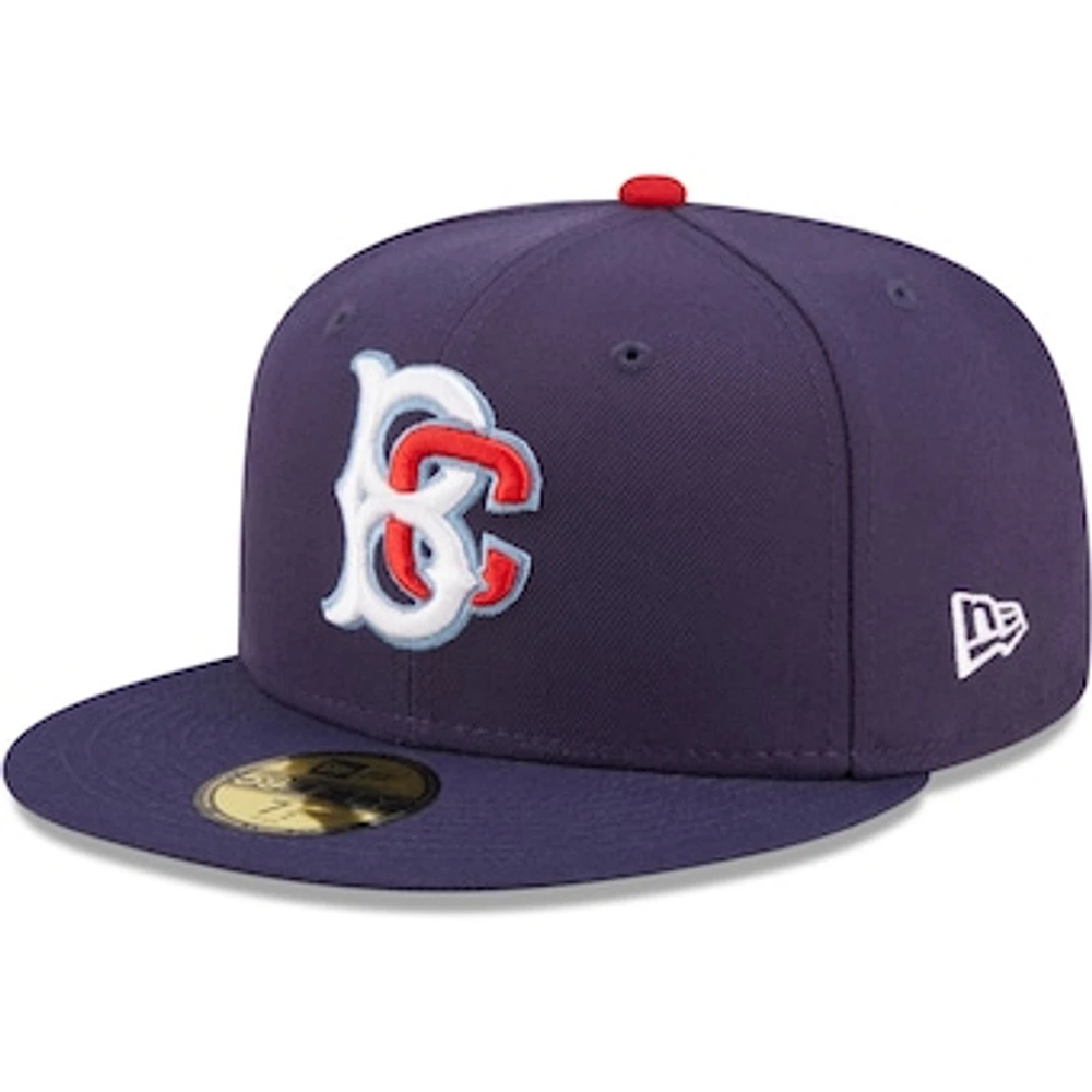 Men's New Era Navy Brooklyn Cyclones Authentic Collection 59FIFTY Fitted Hat