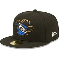 Men's New Era Black Quad Cities River Bandits Authentic Collection Team Alternate 59FIFTY Fitted Hat