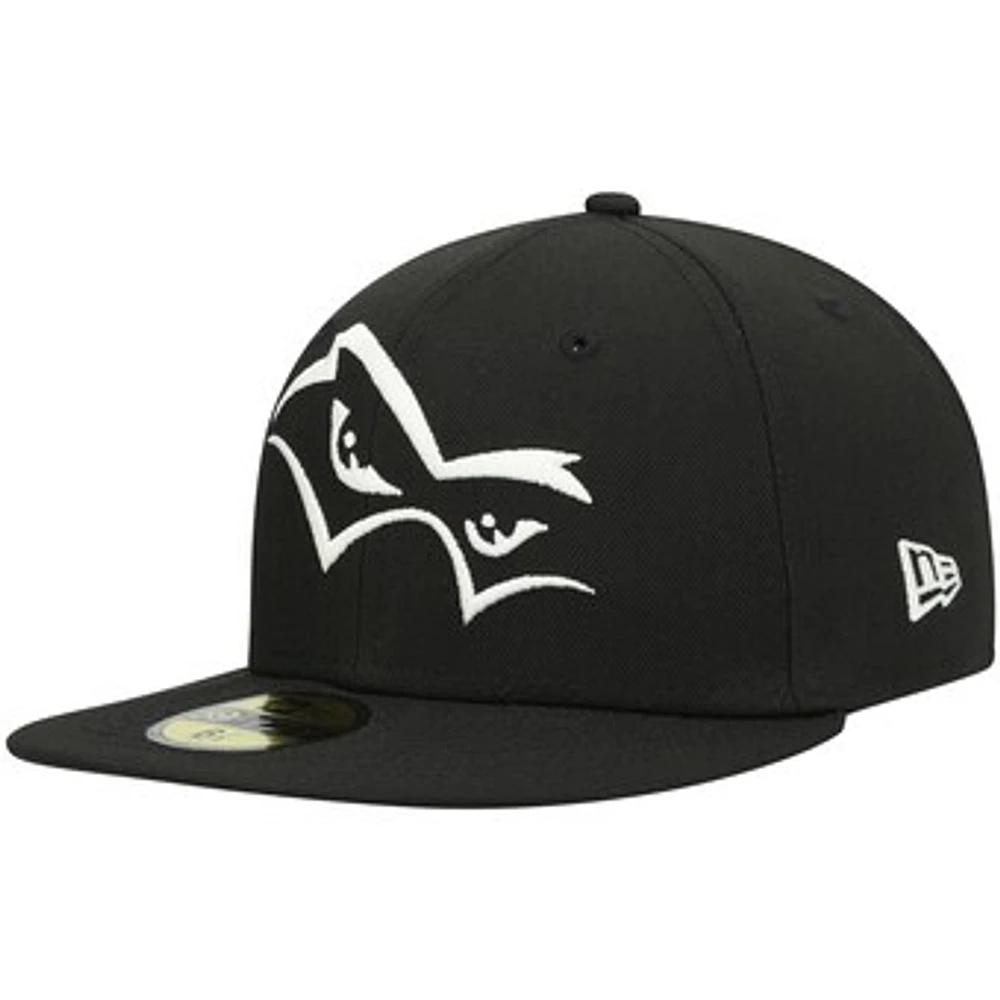 Men's New Era Black Quad Cities River Bandits Authentic Collection Team Alternate 59FIFTY Fitted Hat