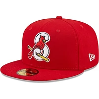 Men's New Era Red Springfield Cardinals Authentic Collection 59FIFTY Fitted Hat