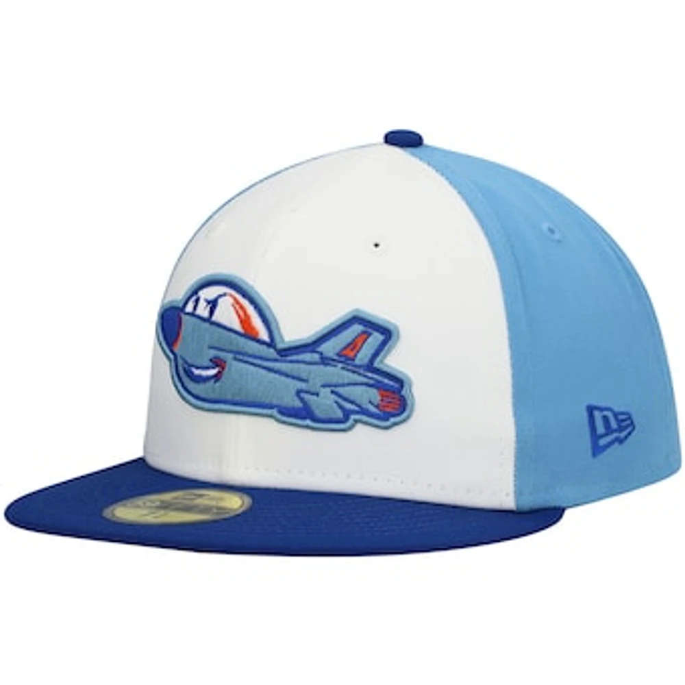 Men's New Era White Aberdeen IronBirds Authentic Collection Team Home 59FIFTY Fitted Hat