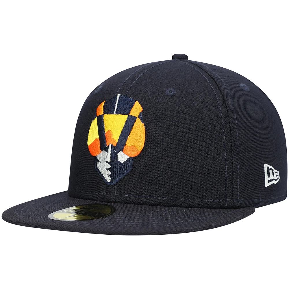 Men's New Era Navy Las Vegas Aviators Authentic Collection Team Game 59FIFTY Fitted Hat