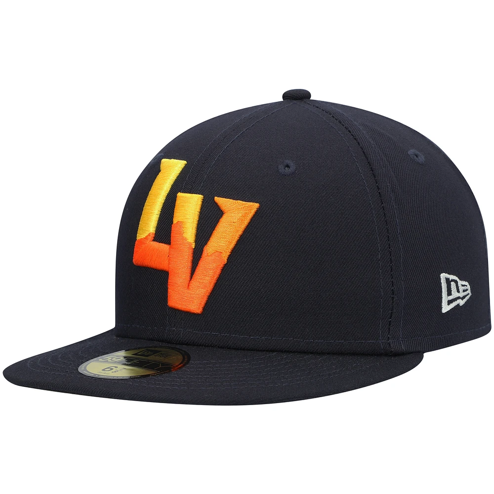 Men's New Era Navy Las Vegas Aviators Authentic Collection Team Alternate 59FIFTY Fitted Hat