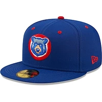Men's New Era Blue Tennessee Smokies Authentic Collection 59FIFTY Fitted Hat