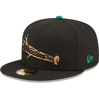 Men's New Era Down East Wood Ducks Authentic Collection 59FIFTY Fitted Hat