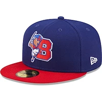 Men's New Era Royal Buffalo Bisons Authentic Collection 59FIFTY Fitted Hat