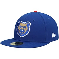 Men's New Era Blue Iowa Cubs Authentic Collection Team Game 59FIFTY Fitted Hat