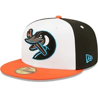 Men's New Era White Beloit Snappers Authentic Collection Team Alternate 59FIFTY Fitted Hat