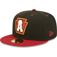 Men's New Era Black Altoona Curve Authentic Collection Team Home 59FIFTY Fitted Hat