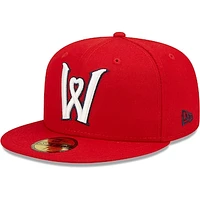 Men's New Era Red Worcester Sox Authentic Collection Team Alternate 59FIFTY Fitted Hat