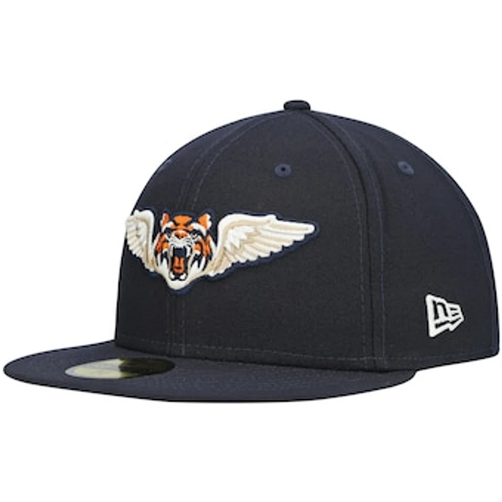 Men's New Era Navy Lakeland Flying Tigers Authentic Collection Team Game 59FIFTY Fitted Hat