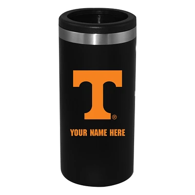 Black Tennessee Volunteers 12oz. Personalized Slim Can Holder