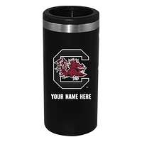 Black South Carolina Gamecocks 12oz. Personalized Slim Can Holder