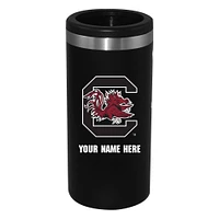 Black South Carolina Gamecocks 12oz. Personalized Slim Can Holder