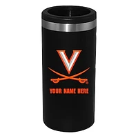 Black Virginia Cavaliers 12oz. Personalized Slim Can Holder