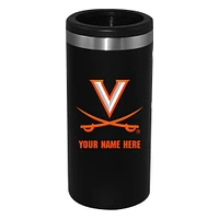 Black Virginia Cavaliers 12oz. Personalized Slim Can Holder