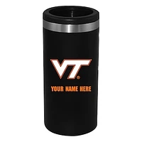 Black Virginia Tech Hokies 12oz. Personalized Slim Can Holder