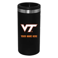 Black Virginia Tech Hokies 12oz. Personalized Slim Can Holder