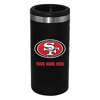 Black San Francisco 49ers 12oz. Personalized Slim Can Holder