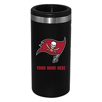 Black Tampa Bay Buccaneers 12oz. Personalized Slim Can Holder