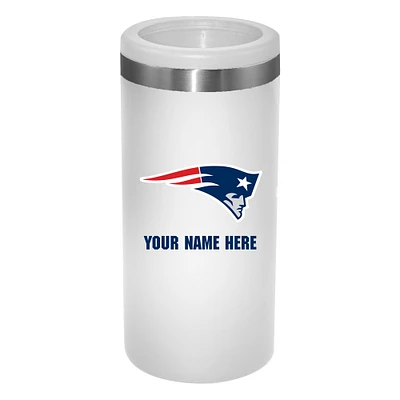 New England Patriots 12oz. Personalized Slim Can Holder