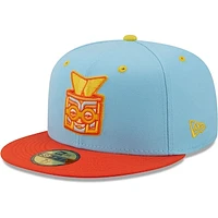 Men's New Era Light Blue/Orange Rayados De Winston-Salem Copa La Diversion 59FIFTY Fitted Hat