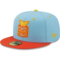 Men's New Era Light Blue/Orange Rayados De Winston-Salem Copa La Diversion 59FIFTY Fitted Hat